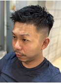 0mmスキンフェード刈上げフェザーアップバングベリーショート
