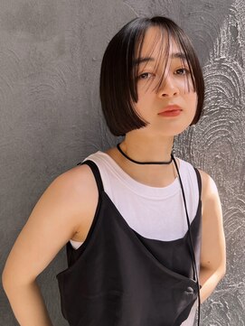 シーン(SCENE) シースルーバング　長めうざバング　顎ラインボブ【天神/今泉】