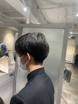 オナー(honor)&nbsp;爽やかメンズ☆無造作ツーブロックマッシュナチュラル黒髪