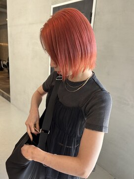 ソイリウム 下北沢(soi rium) ピンクオレンジカラー_ボブピンク_ボブオレンジ