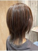 イケメン女子のウルフ+ハイライト 髪質改善Tr