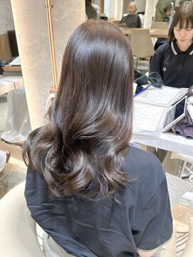 ロンド ブランシュ 錦糸町北口(Lond blanche) 前髪アンブレラカラーこなれミディイメチェンウェーブパーマ