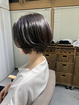 ネオリーブウリ 二子玉川店(Neolive uri) 黒髪ボブルフネビージュ小顔ワンレン