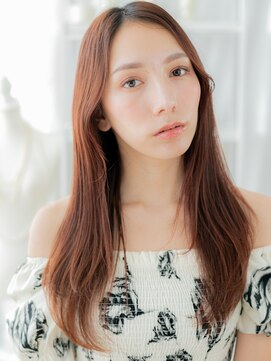 カバーヘア 上尾西口店(COVER HAIR) かきあげバング艶感ストレートセンターパートa上尾20代30代40代