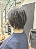 ショートレイヤー＋縮毛矯正
