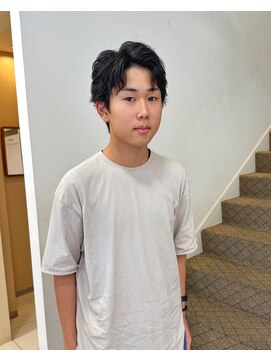 オリジン サロン(THE ORIGIN'S SALON) 刈り上げないかきあげショートウルフ/名古屋メンズカット