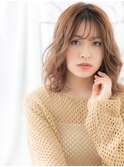 八潮/髪質改善/ベージュピンク☆ボブパーマウェーブミディアムk