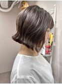 【タッセルボブ】切りっぱなしレイヤー/外ハネ/波ウェーブ