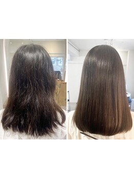【名古屋/髪質改善/縮毛矯正】大人気！艶サラ髪で差がつく！縮毛矯正の進化系！【髪質改善ストレート】