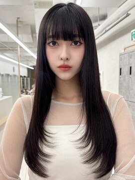 エジョン 三鷹店(Aejon) 三鷹レイヤーカット韓国ダブルカラー顔周り前髪カットボブ