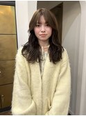 小顔効果◎ブリーチなしダブルカラーでヘーゼルベージュ