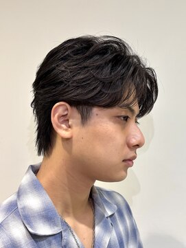 メンズココ 清澄白河店(MENS COCO) センターパート/フェザーショート//ニュアンスパーマ/韓国風