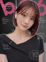 フランチェスカドットボブ(francesca.bob)&nbsp;チェリーレッド×切りっぱなしボブ【田野剛大】梅田