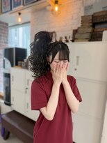ヘアー アレス(hair ales)&nbsp;あみかちゅ×サイド盛り 盛り髪
