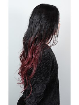 クリップ ジョイント ゴッド(CLIP JOINT GOD) ロンググラデーションレッドカラー