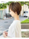 マッシュショート/ショートボブ/耳掛けショート/アッシュ