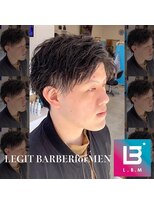 レジット メンズ ヘアサロン(LEGIT MEN's HAIR SALON)&nbsp;アップバング×ミディアム