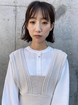 モリオ フロム ロンドン 大宮2号店(morio from London) 【なかじま ひびき】外ハネワンレンボブ