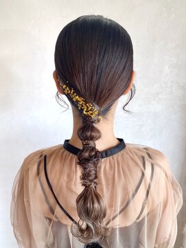 ベルビアンカ(Belle BIANCA) Belle BIANCA 結婚式ヘアアレンジ/金箔ヘアセット/二次会 byOrie