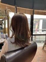 ロッソバイアルター 鎌取(ROSSO by aL-ter)&nbsp;【ミルクティーベージュ/前下がりボブ/サラ髪ロング】千葉香奈
