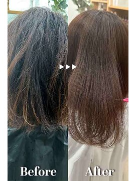 プシュケ(PSYCHE) ブラウン髪質改善トリートメントストレートサラツヤ髪