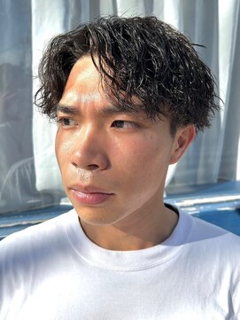 メンズココ 清澄白河店(MENS COCO) センターパートツイストスパイラルパーマメンズ波巻きパーマ