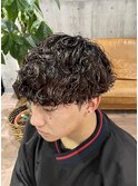 波巻きパーマ