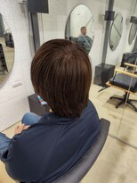 ビーヒアナウ N゜03 金沢駅西店(BE HERE NOW) メンズナチュラルウルフ/アッシュ/束感