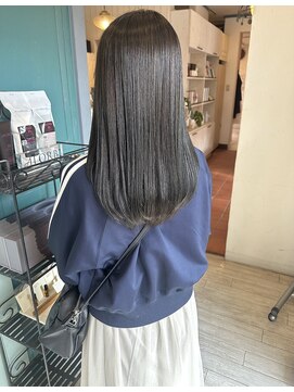 リトルガーデン(Little Garden) オリーブカラーと髪質改善ストレート