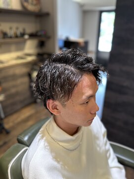 エクファフォーメン(EX-FA FOR MEN) マッシュパーマ/ウルフ/アッシュブラック/カルマパーマ