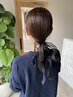 【どこから見ても可愛く♪】前髪カット＋ヘアセット