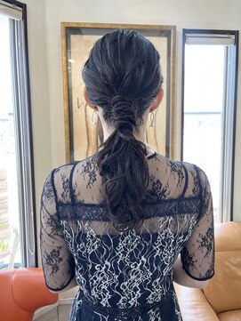 コレット ヘアー 大通(Colette hair) お呼ばれローポニー .*。