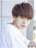 【小久保style】ロングウルフパーマシャギー秋色ピンクカラー
