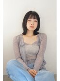 【PearL】小顔ヘア/黒髪くびれボブ/ネビージュ/20代30代ヘア