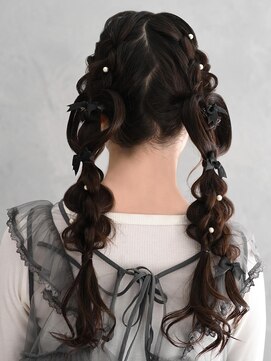 アース 稲毛海岸店(HAIR&MAKE EARTH) ハートツインテールアレンジ
