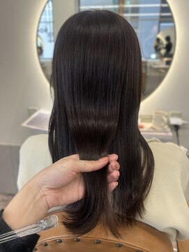 カノエ 福岡香椎店(canoe) ダークブラウン　髪質改善トリートメント　縮毛矯正　艶髪