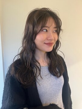 カンナ オーガニック ヘアデザイン(CANNA ORGANIC & HAIR DESIGN) グレージュ×コテ巻きウェーブ