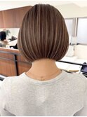 ハイライトバレイヤージュダブルカラーショートカット