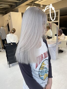 髪屋 紬 ホワイトブロンド/ホワイトカラー/ホワイトベージュ/韓国