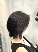 調布レディースカット毛流れレイヤー顔周りレイヤーミディアム