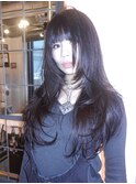 sleek longlayer cut レイヤー ハッシュカット フェイスレイヤー