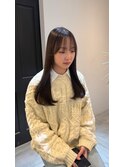 透け感たっぷりのくすみブラウン