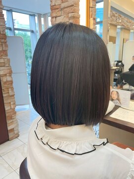 髪質改善/顔周りレイヤーカット/グレージュ[千葉/千葉駅]