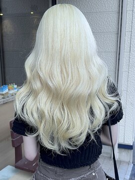 ブレイズヘアー(BLAZEhair) 【オンカラーなし】ホワイトブロンド×ブリーチ４回