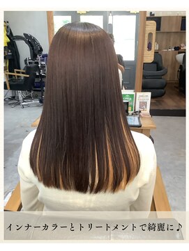 チャンドット(chan.) ≪お客様スタイル≫ インナーカラーとトリートメントで綺麗に