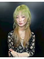 ヌル 原宿店(Null) オーダーメイド/ケアブリーチカラー/スラッシュカラー/姫ウルフ