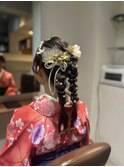 卒業式編みおろしアレンジ