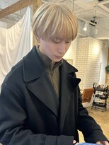 ミモザワークス(Mimosa Works)&nbsp;ミルクティベージュ　２ブリーチ　マッシュ