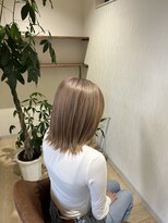 ラトット(Latot)&nbsp;ミルクティーベージュ/ハイトーンカラー/ブリーチ/切りっぱなし
