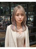 顔まわりレイヤーでイメチェン韓国エギョモリカット